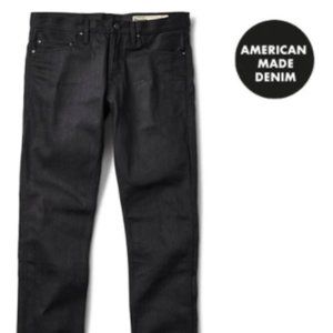(NWT) Deus Ex, Men's Raw Denim, Black 33/34